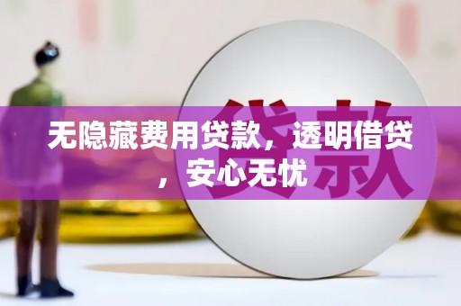 厦门无隐藏费用贷款，透明借贷，安心无忧
