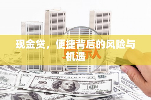 厦门现金贷，便捷背后的风险与机遇