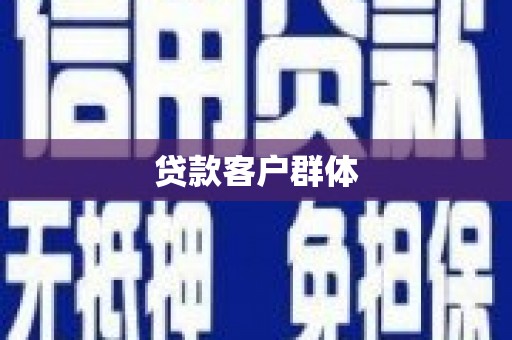 厦门贷款客户群体