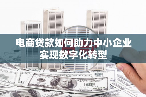 厦门电商贷款如何助力中小企业实现数字化转型