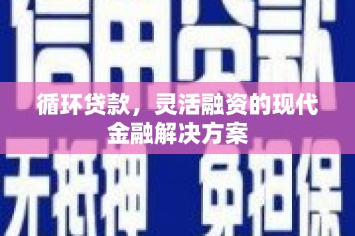 厦门循环贷款，灵活融资的现代金融解决方案