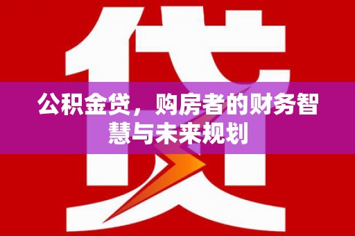 厦门公积金贷，购房者的财务智慧与未来规划