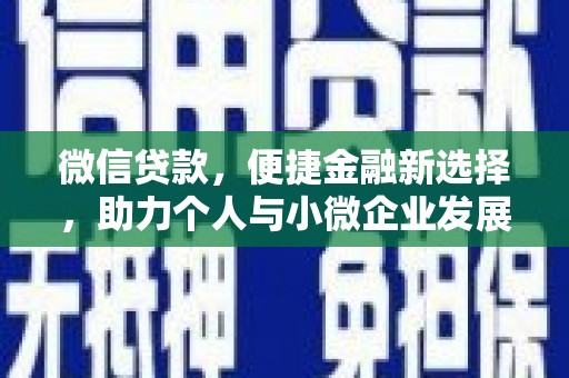 厦门微信贷款，便捷金融新选择，助力个人与小微企业发展