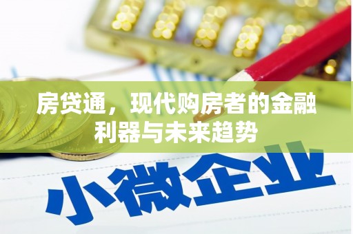 厦门房贷通，现代购房者的金融利器与未来趋势