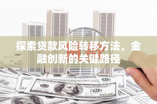 厦门探索贷款风险转移方法，金融创新的关键路径