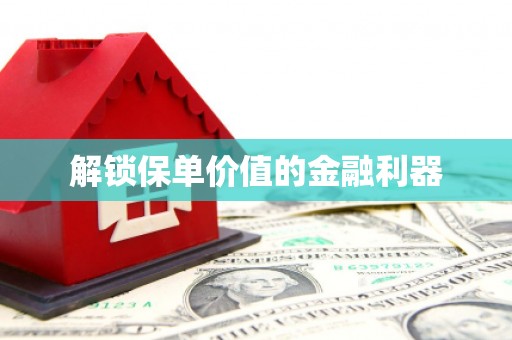 厦门解锁保单价值的金融利器