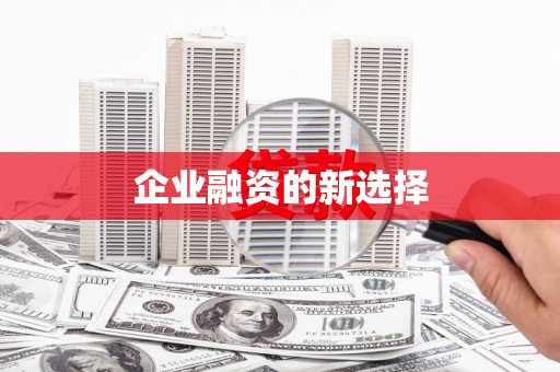 厦门企业融资的新选择