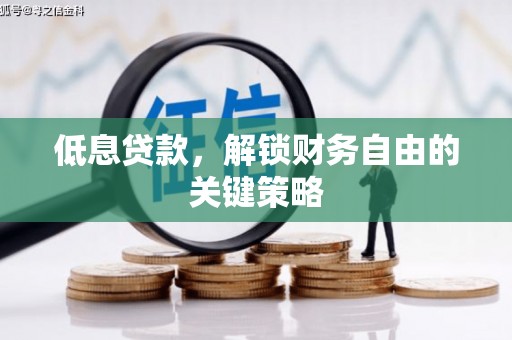 厦门低息贷款，解锁财务自由的关键策略