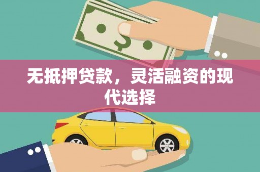 厦门无抵押贷款，灵活融资的现代选择