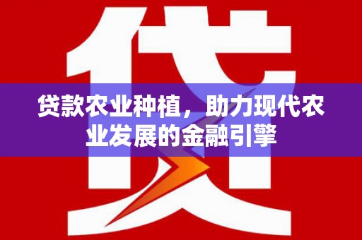 厦门贷款农业种植，助力现代农业发展的金融引擎