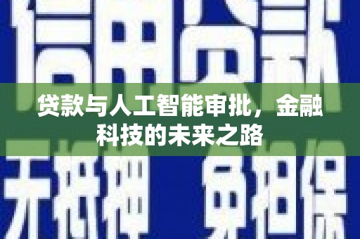 厦门贷款与人工智能审批，金融科技的未来之路