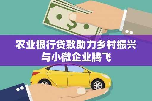厦门农业银行贷款助力乡村振兴与小微企业腾飞