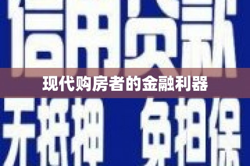 厦门现代购房者的金融利器