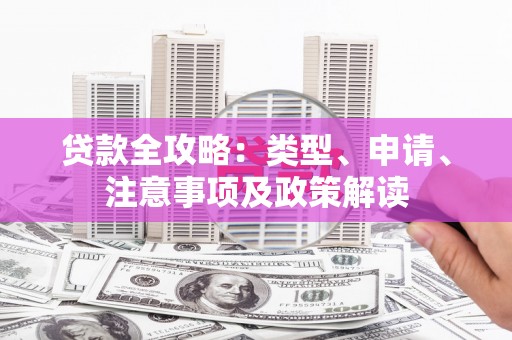 厦门贷款全攻略：类型、申请、注意事项及政策解读